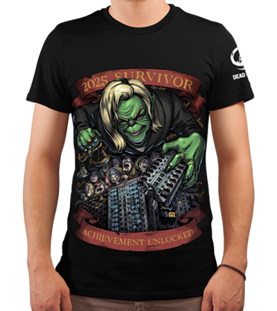 Футболка 2025 Survivor R - классическая модель (Cold Black Series) — Dead Brush
