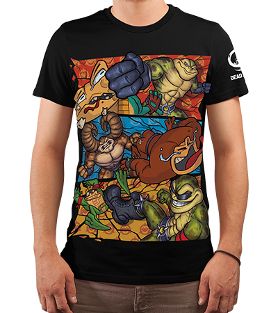 Футболка Battletoads Battle (Battletoads) - Deadbrush.ru