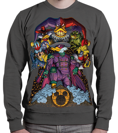 Свитшот Darkwing Of Justice SW (Чёрный Плащ) - Deadbrush.ru