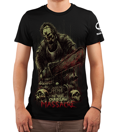 Футболка Leather Face (Техасская резня бензопилой) - Deadbrush.ru