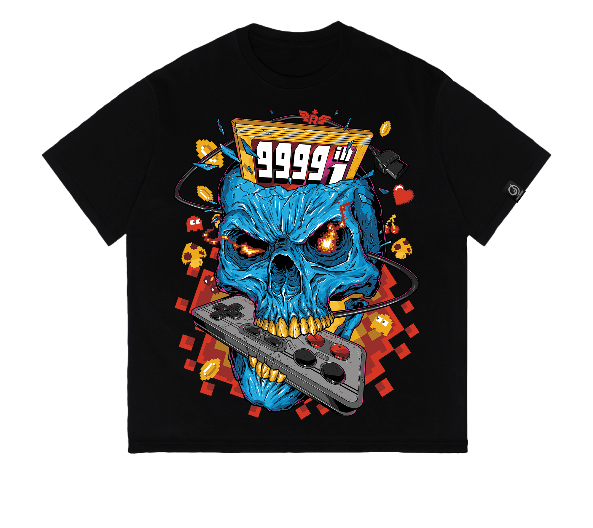 Футболка 8BIT Skull Over (DB Games Series) - Deadbrush.ru