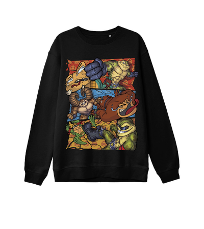 Свитшот Battletoads Battle (Battletoads) — Dead Brush