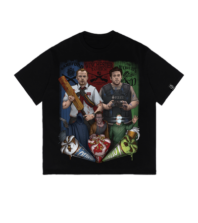 Футболка оверсайз Shaun of the Dead (Зомби по имени Шон) — Dead Brush