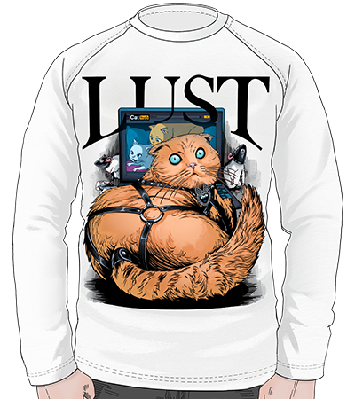 Свитшот Lust LS (Cold Black Series) - Deadbrush.ru