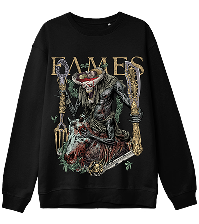Fames NE SWR (Голод) — свитшот классический унисекс - Deadbrush.ru
