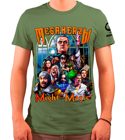 MegaHerz'Ы Might and Magic — футболка зелёная — Dead Brush