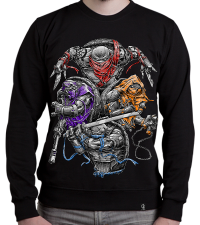 Свитшот Colors of Fury SW (Черепашки ниндзя) - Deadbrush.ru