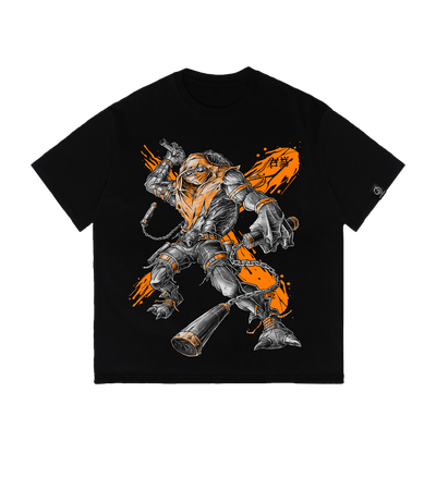Футболка оверсайз Orange Fury (Черепашки ниндзя) — Dead Brush