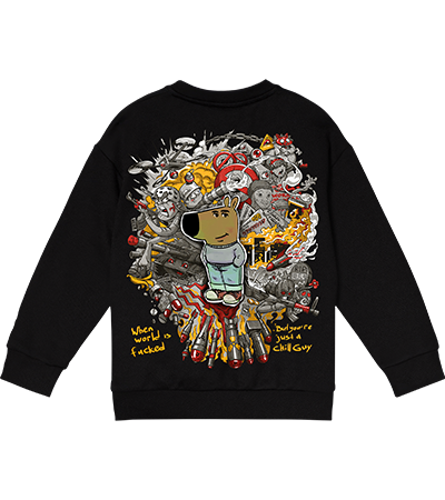 Свитшот Chill Guy Over SW (Cold Black Series) - Deadbrush.ru