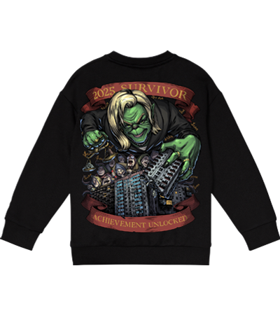 Свитшот оверсайз 2025 Survivor (Cold Black Series) - Deadbrush.ru