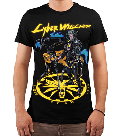 Футболка Cyber Witcher (The Witcher 3) - Deadbrush.ru