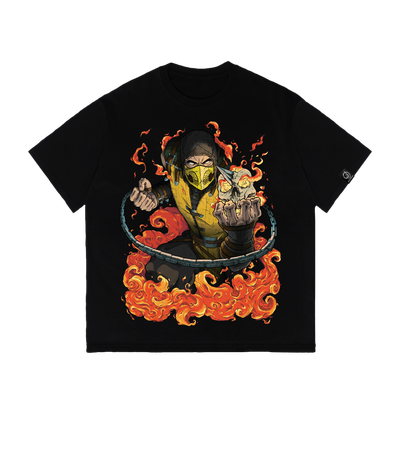 Футболка оверсайз x Scorpion (Mortal Kombat) — Dead Brush