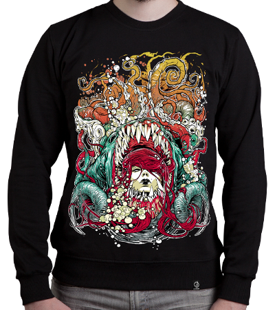 Свитшот Mighty Tentacles SW (Dead Brush Freepaint) - Deadbrush.ru