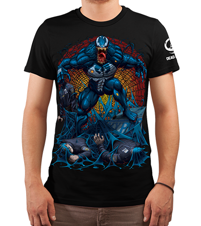 Футболка Black Symbiote Rage (Marvel) — Dead Brush