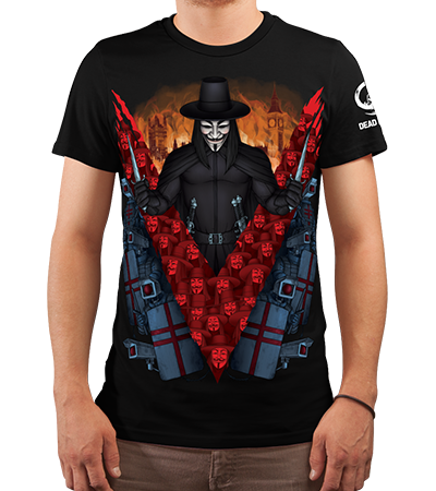 Футболка V значит вендетта (V — значит вендетта) - Deadbrush.ru