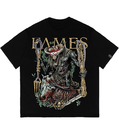 Fames NE Over (Голод) — футболка оверсайз — Dead Brush