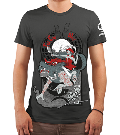 Футболка Folktales: Red Cap (Cold Black Series) — Dead Brush