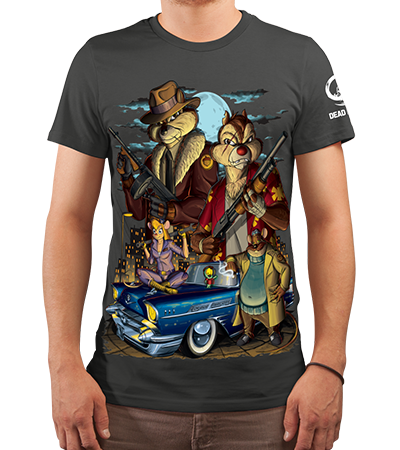 Футболка Noir R.R. (Чип и Дейл) - Deadbrush.ru