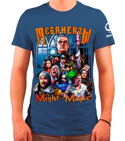 MegaHerz'Ы Might and Magic — футболка индиго — Dead Brush