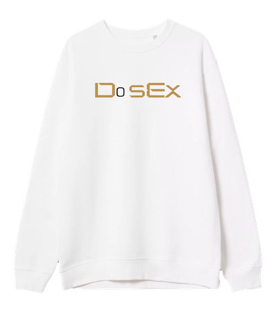 Белый свитшот Do Sex StopGame — Dead Brush