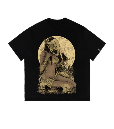 Футболка оверсайз Rat Queen (Cold Black Series) — Dead Brush