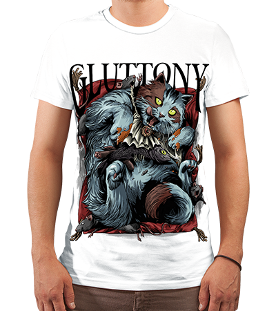 Футболка Gluttony (Cold Black Series) — Dead Brush