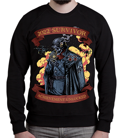 Свитшот 2022 Survivor SW (Cold Black Series) - Deadbrush.ru