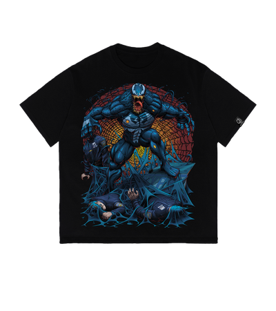 Футболка оверсайз Black Symbiote Rage (Marvel) — Dead Brush