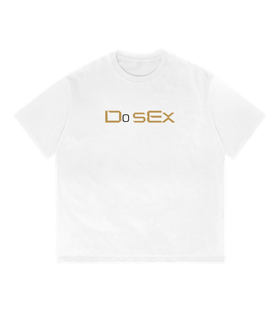 Белая футболка оверсайз Do Sex StopGame — Dead Brush